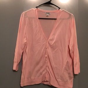 Button Down Cardigan - Light Pink